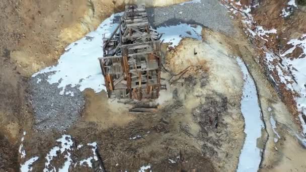 Minas Colorado Rocosas Abandonadas — Vídeo de stock