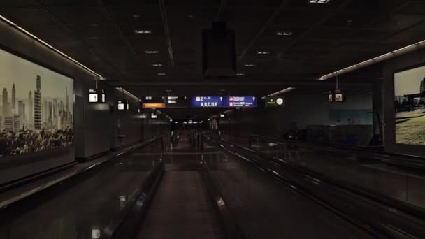 Moving Walkway Frankfurt Airport Fra — Stockvideo