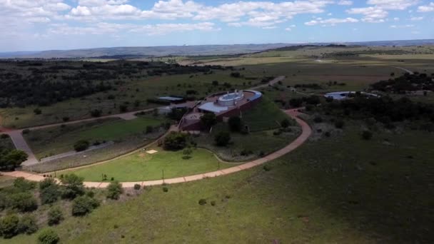 Luchtfoto Van Wieg Van Mensheid Johannesburg Zuid Afrika — Stockvideo