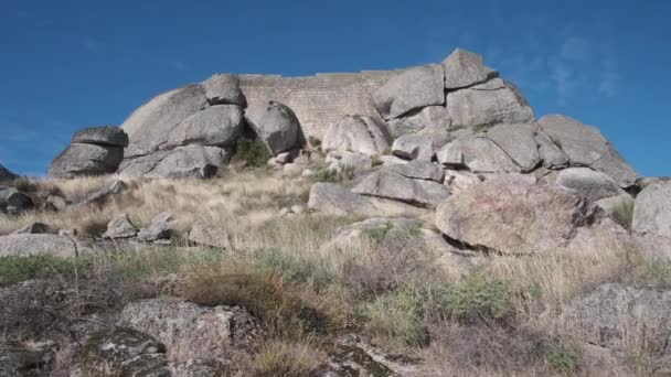 Sentier Sur Les Collines Village Fuji Monsanto Avec Grandes Roches — Video