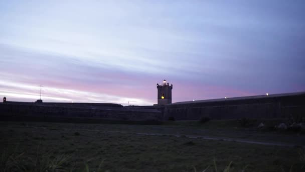 Increíble Vista Desde Lado Este Del Castillo San Julián Fortaleza — Vídeo de stock