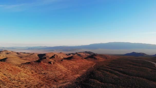 Невада Ранкові Повітряні Краєвиди Біля Гори Чарлстон Невада — стокове відео