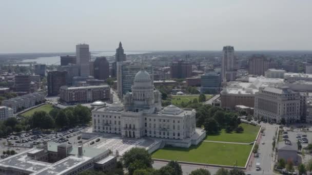 Rhode Island State House Capitool Providence — Stockvideo