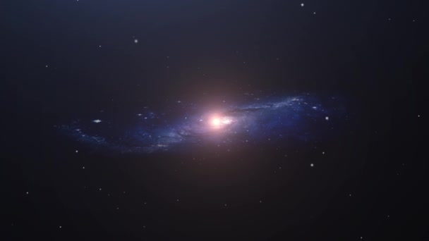 Рух Галактики Чумацького Шляху Всесвіті — стокове відео