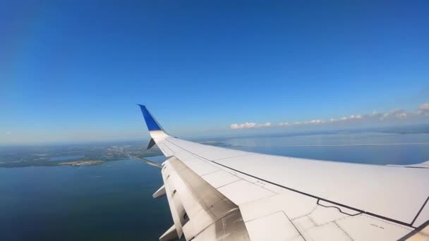 Time Lapse Volando Tampa Bay Florida Parte — Vídeo de stock