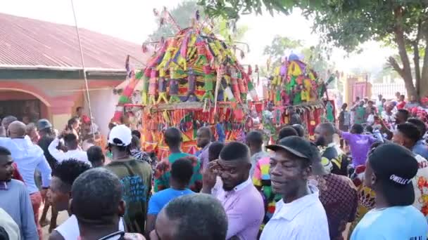 Igbo Festival Máscaras Terrestres Parte Oriental Nigeria — Vídeo de stock