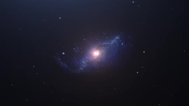 Den Milky Sätt Galaxen Flyter Universum — Stockvideo