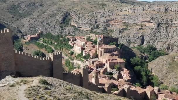 Δήμος Albarracin Της Sierra Albarracn Στην Επαρχία Teruel Ισπανία — Αρχείο Βίντεο