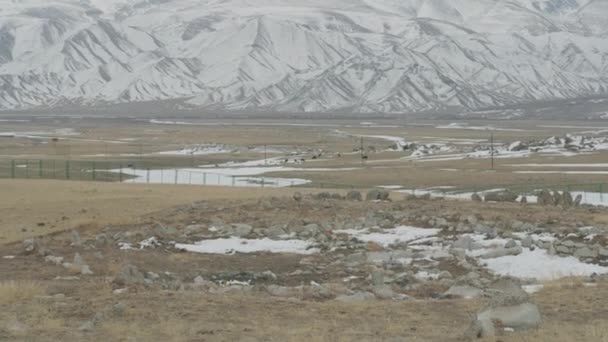 Xinjiang Tianshan Berg Winter — Stockvideo