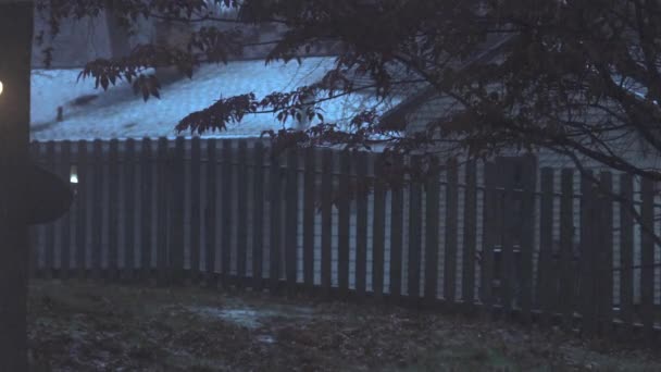 第一场降雪的超级慢动作 120 Fps 速度50 — 图库视频影像