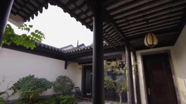 Starověké Čínské Architektury Pohled — Stock video