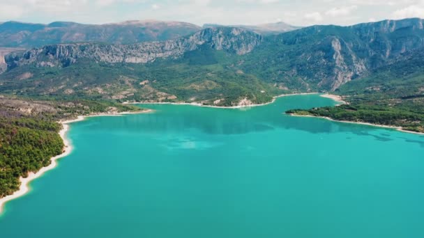 Uitzicht Prachtige Turquoise Gorges Verdon Frankrijk — Stockvideo