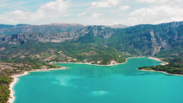 Atemberaubende Luftaufnahme Der Gorges Verdon Und Umgebung — Stockvideo