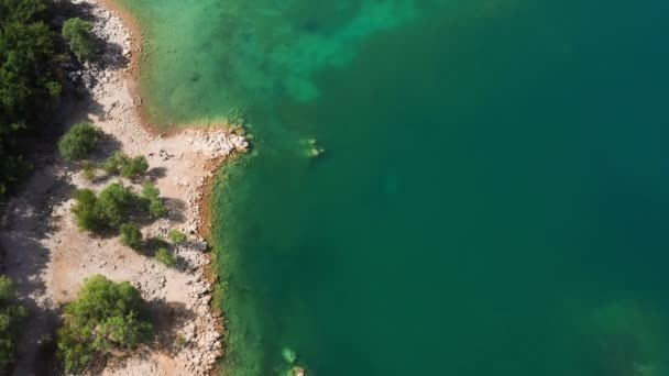 Aerial View Verdon Gorge Surroundings — Stock Video