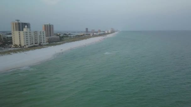 High Rise Buildings Waterfront Orange Beach Στην Αλαμπάμα Των Ηπα — Αρχείο Βίντεο