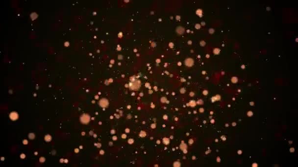 Bokeh Particles Holidays Christmas Background Seamles Loopable Animation — Stock Video