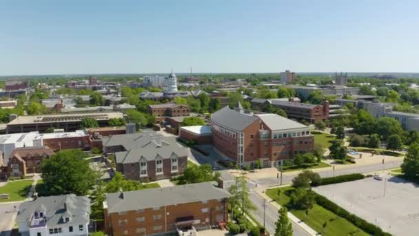 Prachtig Uitzicht Vanuit Lucht University Missouri Campus Zomer — Stockvideo