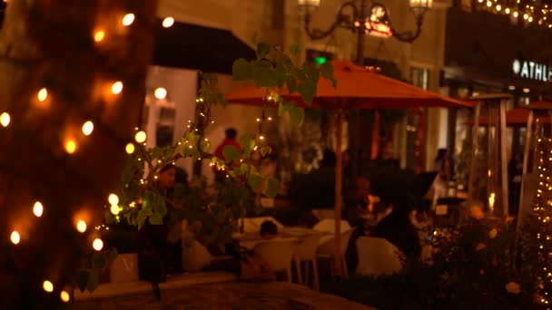 Bella Cena All Aperto Ristorante Fantasia — Video Stock