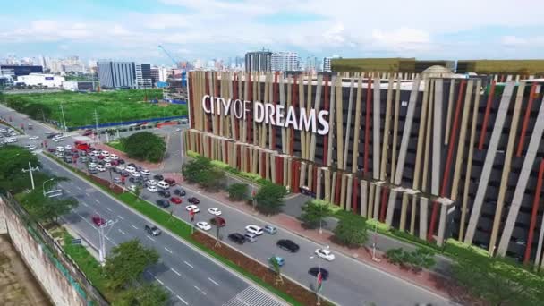 Hayaller Şehri Manila Kentleşmiş Karayolu Gözetleme Aracı — Stok video