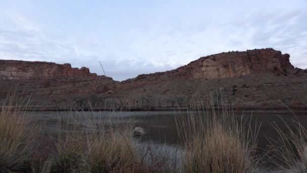 Rockies Lake Time Lapse — Vídeo de stock