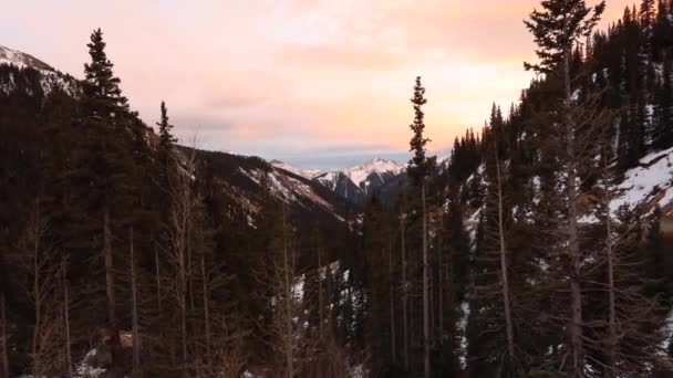 Rocky Mountain Sunset Time Lapse — Vídeos de Stock
