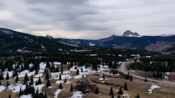 Montanha Time Lapse Por Drone — Vídeo de Stock