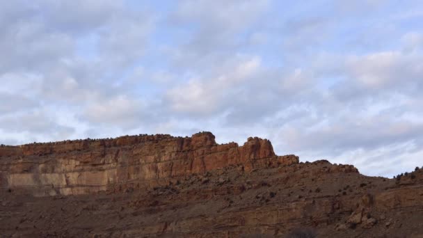 Time Lapse Mountains Clouds Rockies — Stock video