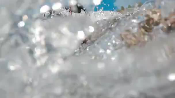Crystal Clear Cascades Rocky Valley Sunny Summertime Pomalý Pohyb Detailní — Stock video