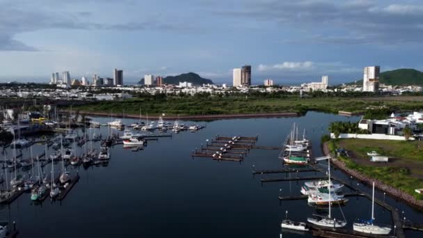 Pasifik Okyanusu Ndaki Güzel Marina — Stok video