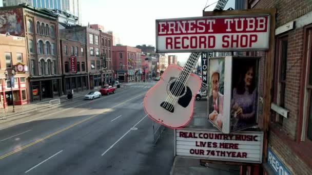 Musique Country Honky Tonk Area Lower Broadway Nashville Tennessee — Video