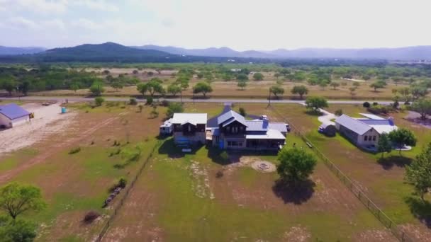 Luxus Ferienhaus Einem Bach Texas Spätsommer — Stockvideo