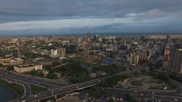 Місто Лагос Нігерія — стокове відео