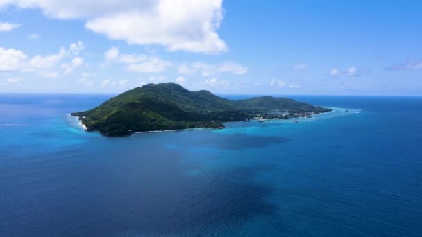 Seszele Digue Island Aerial Drone2 Mp4 — Wideo stockowe