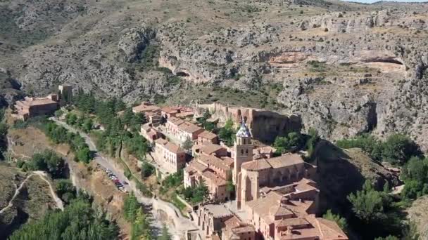 Albarracn Municipio Sierra Albarracin Provincia Teruel Spain — стокове відео