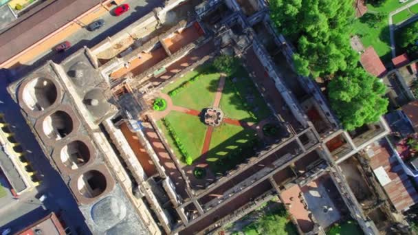Convento Santa Clara Antigua Guatemala Büyük Yüzyıl Dini Kalıntılar Kompleksi — Stok video