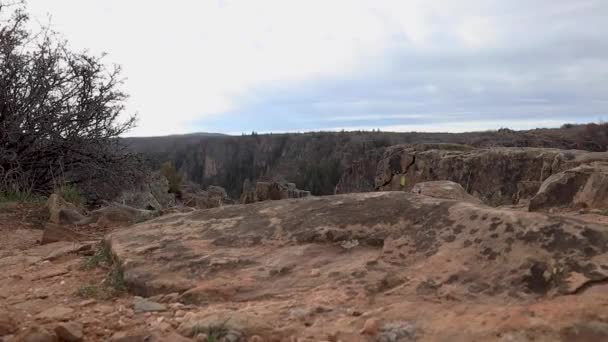 Dolly Black Canyon Gunnison — Stock video