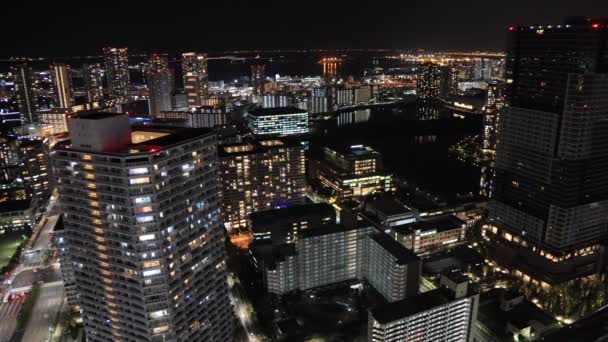 Asya Konsepti Gayrimenkul Şirket Inşaatı Modern Şehir Gökyüzü Manzarası Tokyo — Stok video