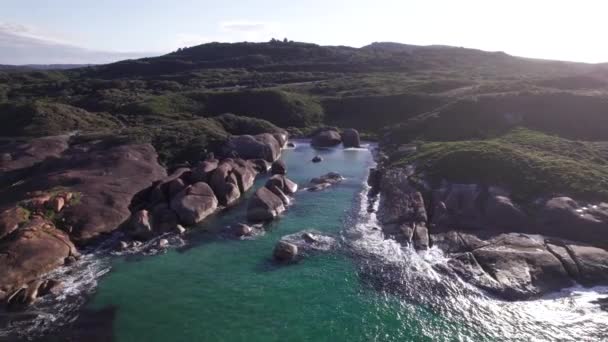 Rocce Elefante Sulla Costa Sud Occidentale Dell Australia — Video Stock