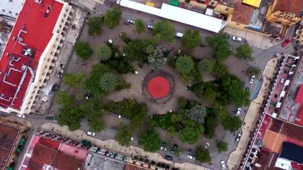 Flygfoto Över Staden San Cristobal Las Casas Chiapas Mexiko Medium — Stockvideo