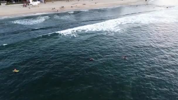 Surfer Und Strandleben Sayulita Mexiko — Stockvideo