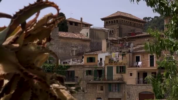 Valdemossa Nın Eski Kasabasında Güzel Hayat — Stok video