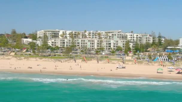 Scarborough Beach Drone Ημέρα — Αρχείο Βίντεο