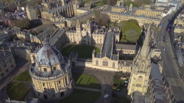 Universiteit Van Oxford Radcliffe Camera Bibliotheek Een Wereldberoemde Bezienswaardigheid Midden — Stockvideo