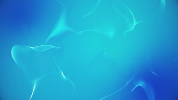 Looping Light Blue Modern Futuristic Background Clean Pleasing Evolving Patterns — Stock Video