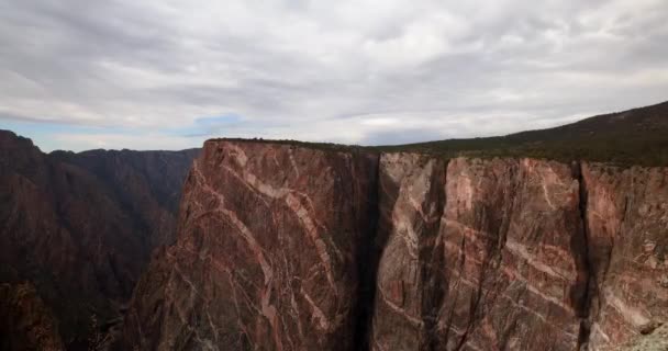 Canyon Noir Parc National Gunnison Dans Colorado Laps Temps Nuages — Video