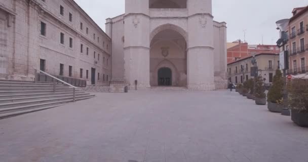 Сан Бенито Монастырь Вальядолиде Кастилья Леон Испания — стоковое видео