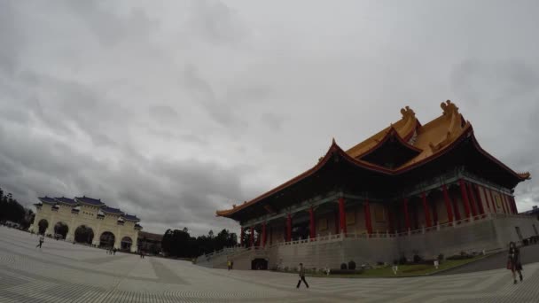 Liberty Plaza National Concert Hall Hall Time Lapse Taipei Taiwan — 비디오