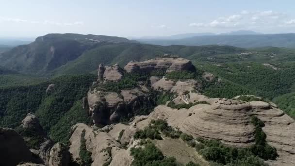 Sierra Sant Honorat Roc Rumbau Castell Llebre Peramola — Stock video