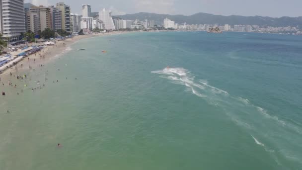 Drönare Video Stranden Acapulco — Stockvideo