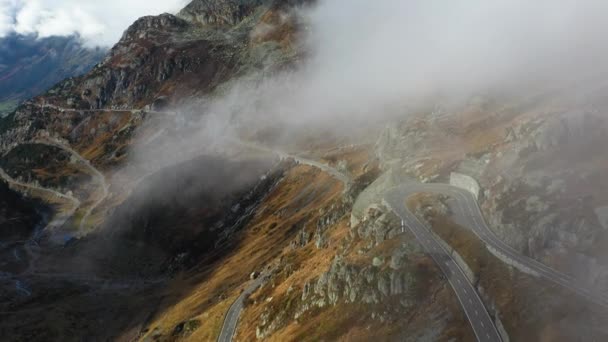 Images Drones Cinématographiques Col Susten Dans Les Alpes Suisses Suisse — Video